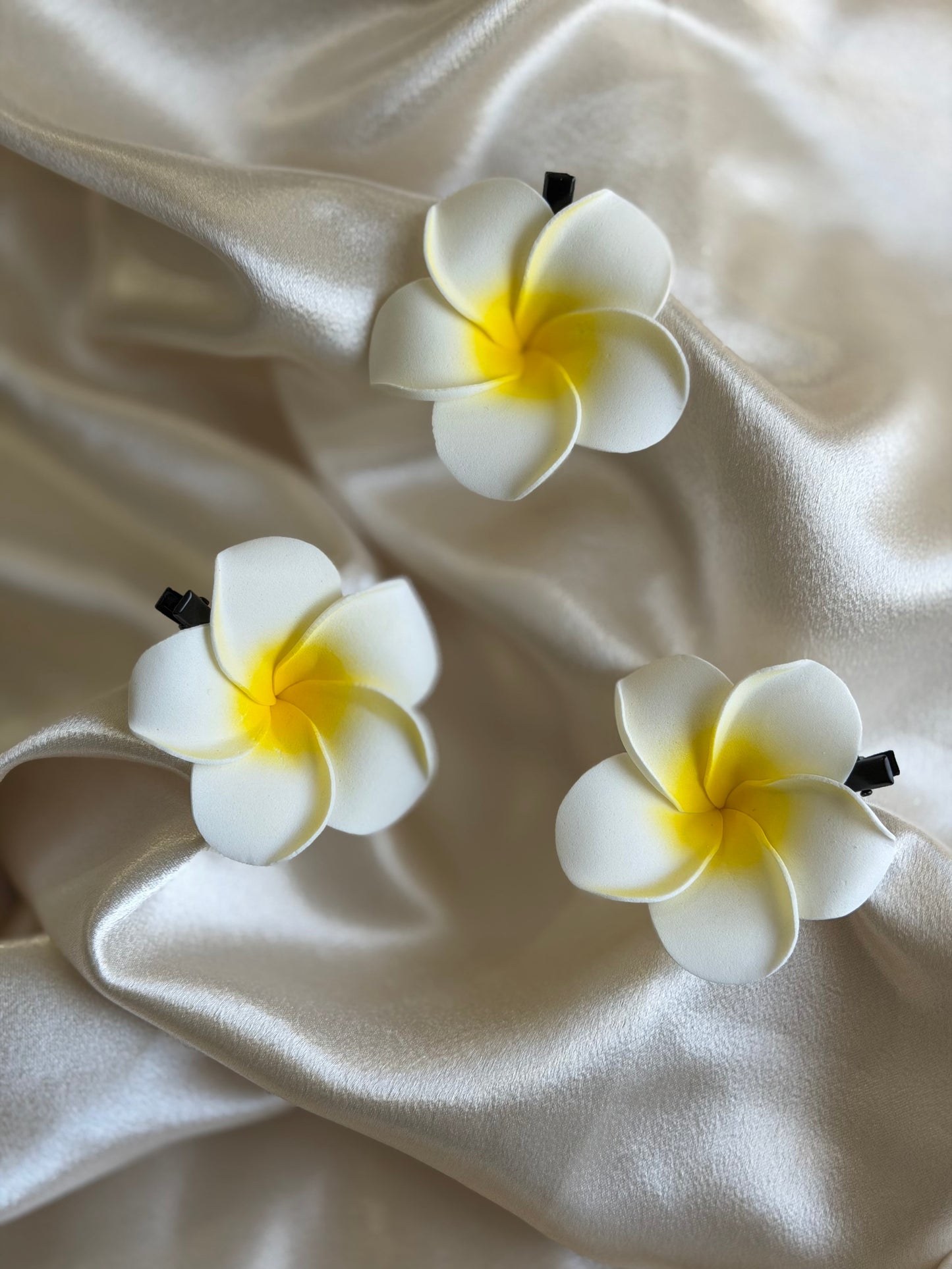 Plumeria hair clip